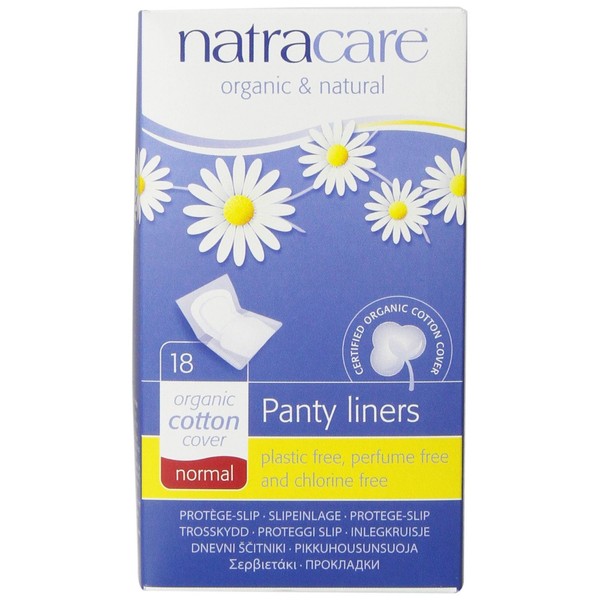 Natracare Panty Liner, Normal, Wrapped 5 Pack (90 Liners Total)