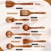 Mooues Wooden Spoons for Cooking, Wooden Utensils for Cooking Natural