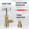 A/C R134A Adapter Set with Puncture Style R134A Can Tap,