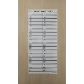 Littversions 42/84 Circuits -2Pcs Replacement for Cutler Hammer Eaton Electrical Circuit Breaker Fuse Panel Directory Labels Stickers CKTDIR