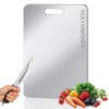 BLOCE Titanium Cutting Board for Kitchen, Stainless Non Stick Chopping