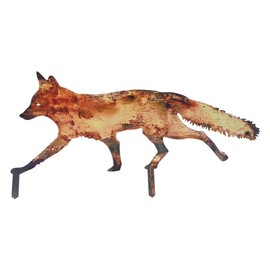 BESPORTBLE Garden Decoration, Metal Garden Yard Art Decor Statues Fox Garden Stakes Farmhouse Yard Ornaments Ornament Yard Lawn Decor Iron