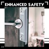 Landhoow 3 x 11" Latch Guard Plate Cover Iron Latch