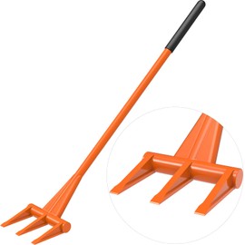 Dolibest 56'' Demo Bar, Heavy Duty 3-Tine Wrecking Bar with Ergonomic Handle for Efficient Wooden Demolition and Renovation, All-Steel Construction