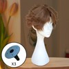 predolo Mannequin Head Hat Display Stand Smooth Hat Wig Display