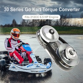 BATONECO 30 series torque converter Kit for Predator 212CC 6.5 HP 3/4" Bore Clutch 10T #40/41/420 and 12T #35 Chain Replaces Go Kart Mini Bike Comet TAV2 30-75 Manco