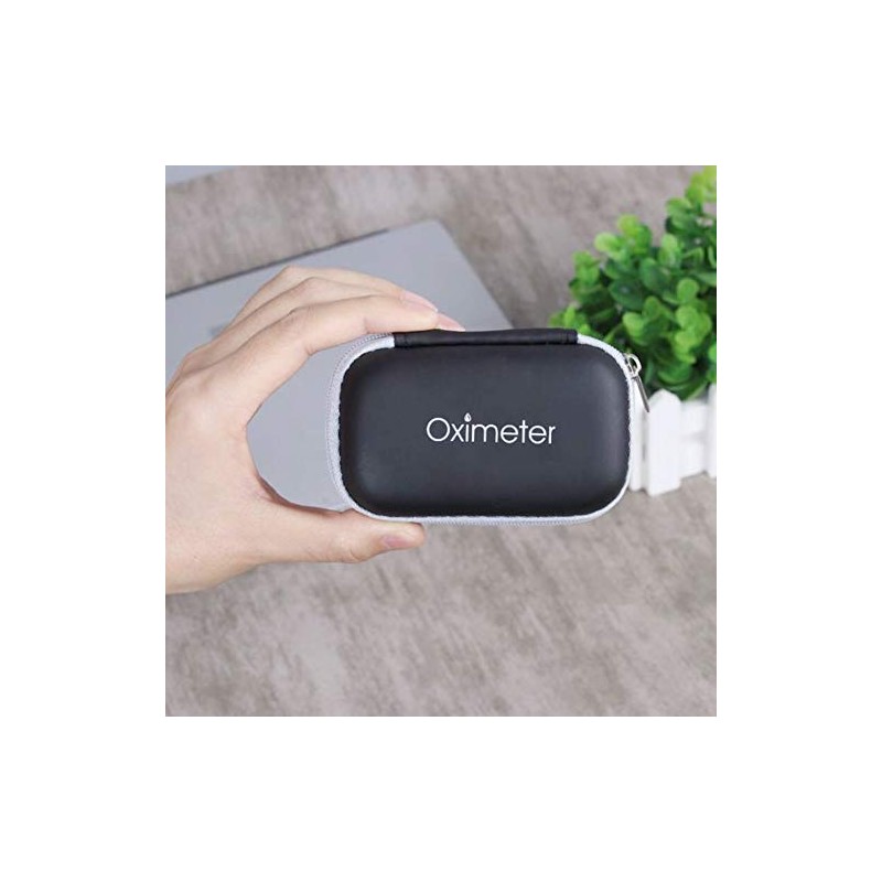 Funda para oxímetro de pulso, funda rígida de almacenamiento portátil