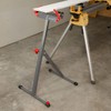 XtremepowerUS Folding Roller Stand 250 LBS Height Adjustable Roller Support