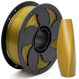 Metal Bronze PETG Filament 1.75mm High Intensity 3D Printer Filament, 1kg (2.2lbs) Spool Toughness Enhanced Metallic PETG 3D Printing Filament Beginner Friendly