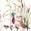 20 Napkins Wild Ducks with Chicks | Animals | Pond