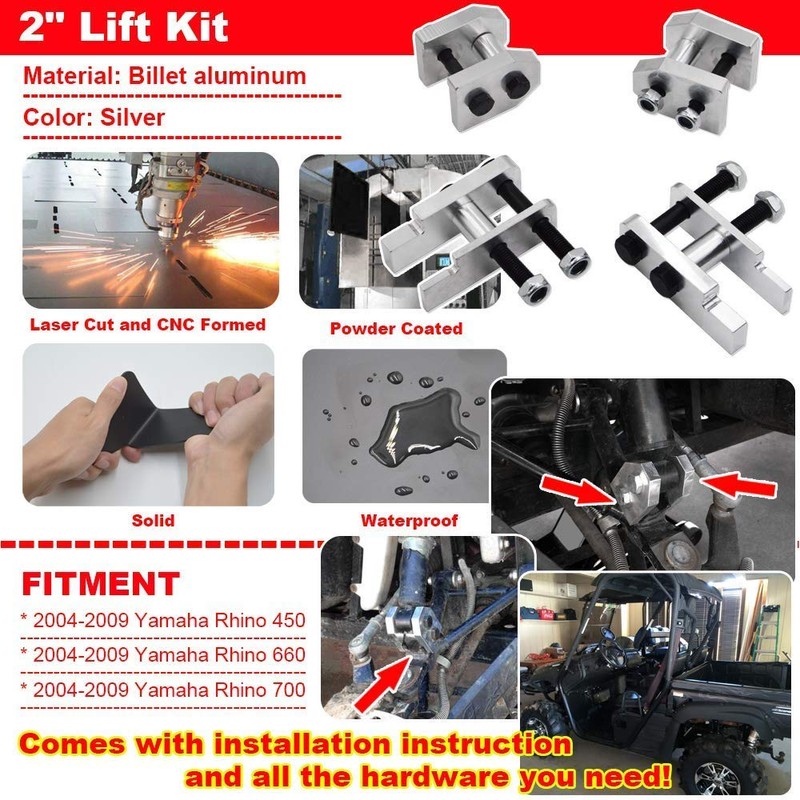 Wsays 2" Full Lift Kit Compatible with Yamaha Rhino 450