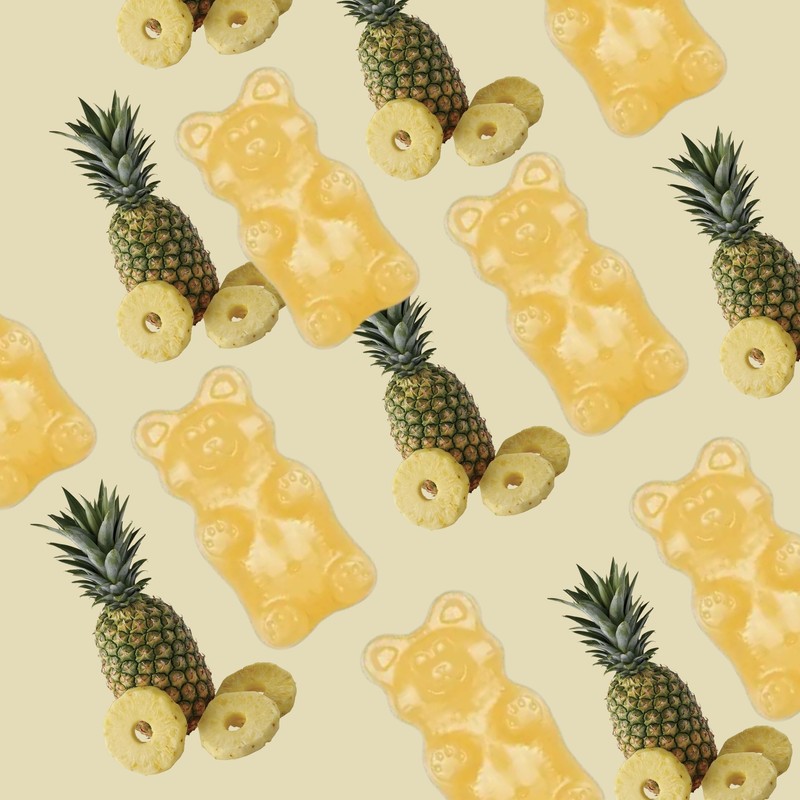 Irresistibly Delicious Pineapple Gummy Bears - 1.5 lbs of Fruity