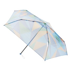 [Moonbat] Esta Rain Umbrella Folding Umbrella, Lightweight, Vinyl Umbrella Print, 31-230-10325 Blue, blue
