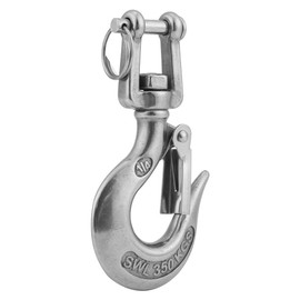 KIMISS 304 Stainless Steel Swivel Eye Clevis Lifting Chain Snap Hook Working Load Limit(110mm)//clevis hook
