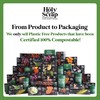 HOLY SCRAP! Large Slim Compostable Trash Bags - 8-10 Gallon,