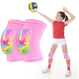 AuSletie Kids Knee Pad Volleyball Knee Pads, Soft Breathable Knee Pads for Girls Kids Knees Protective, Knee Pads for Volleyball Yoga Basketball Football Dance Yoga Wrestling Running Cycling