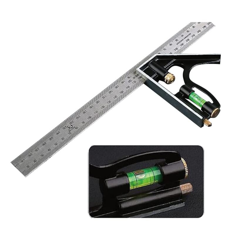 KATSU Combination Square Set 12 Inch 300mm Right Angle Multi