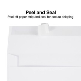 Staples Self Seal Greeting Card Envelopes, 5.75" x 8.75", White Wove, 100/Box