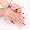 Set of 24 Nail Art Pearl Decoration Bride Fake Nails
