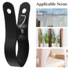 DECHOUS 4Pcs Black Beach Towel Clips - Windproof Towel Pegs
