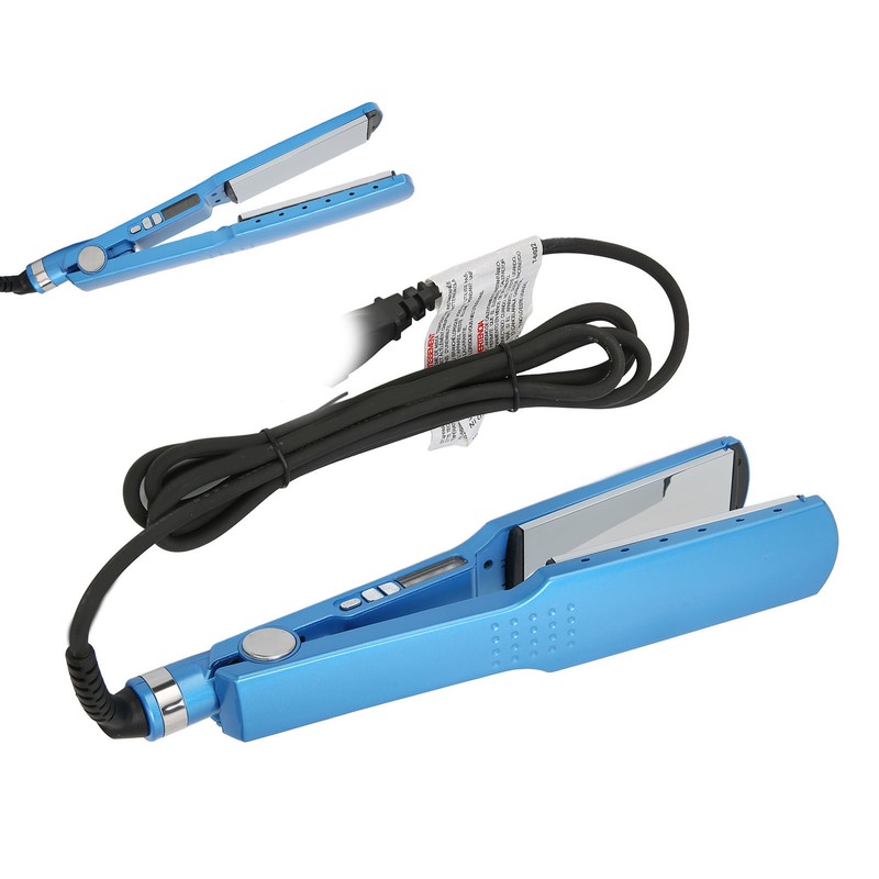 45mm Panel Dual Use Hair Straightener Curler Negative Ion Adjustable