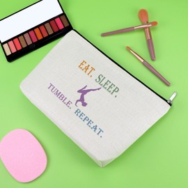 Gymnastics Gifts Makeup Bag Gymnastics Lover Gift Thank You Gift for Gymnastics Mom Gifts Gymnasts Team Gift Gymnastics Coach Appreciation Gifts Christmas Birthday Gift Novelty Travel Cosmetic Pouch