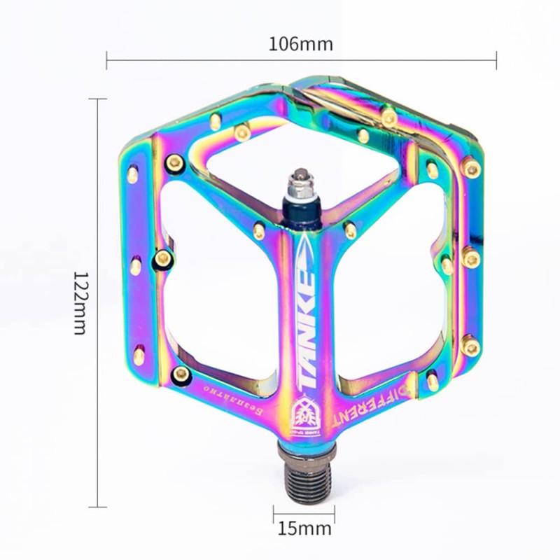 Bicycle Pedals, ERYUE Bicycle Pedals Colourful Cycling Road Bike Pedals