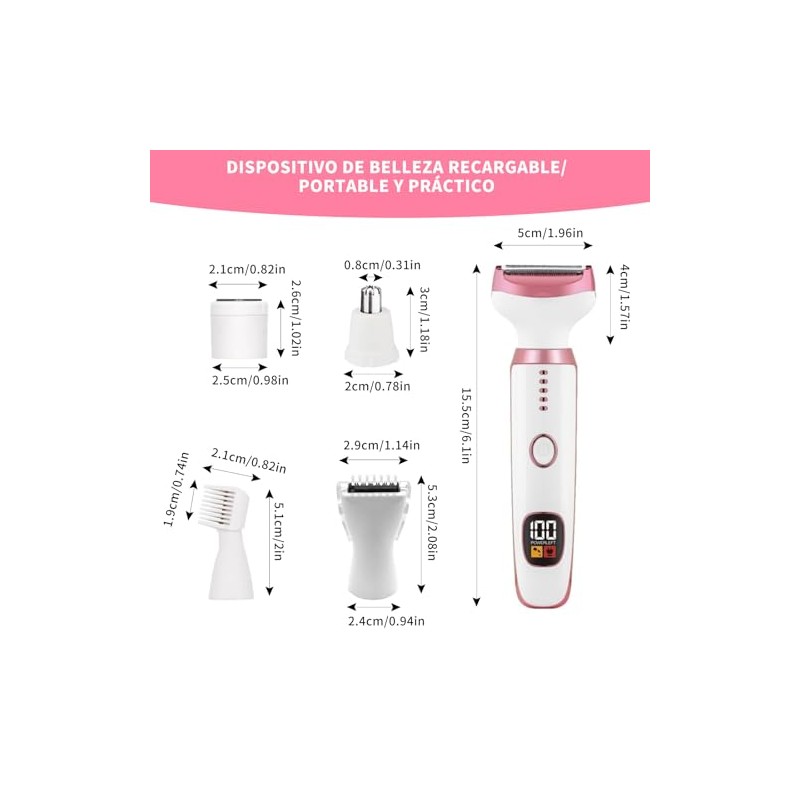 ZOMA | Rasuradora Eléctrica Hombre Corporal Íntima - Negro