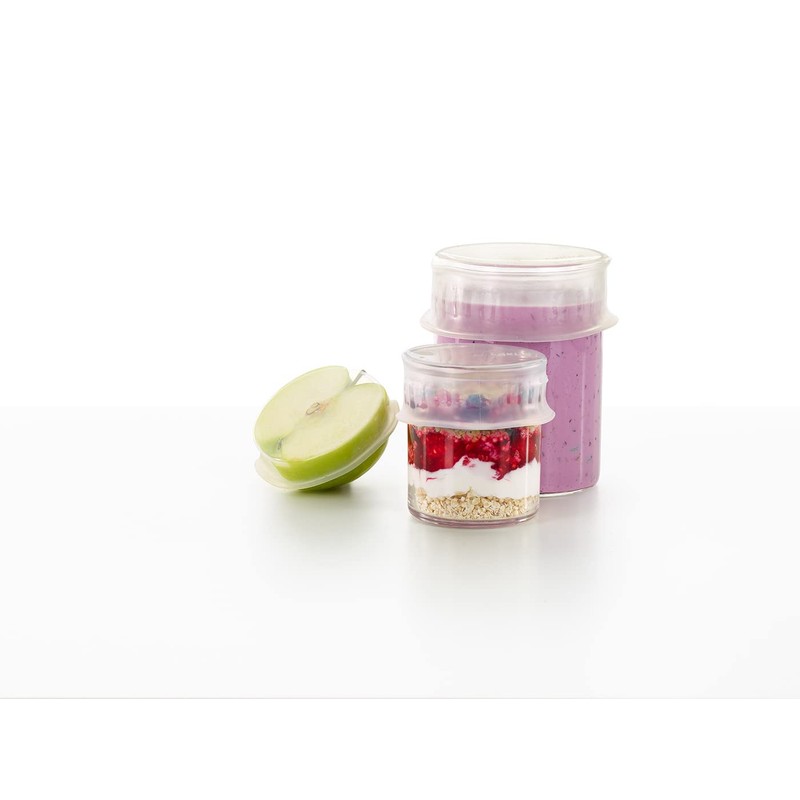 Lekue Reusable Flexible Lid, 8.5 cm Set of 2