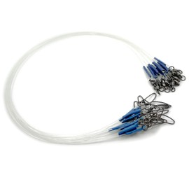 YOTO Fluorocarbon Leader, 6PCS Fluorocarbon Fishing Leader with Swivel and Snap, 100% Fluorocarbon Leader Line for Saltwater Freshwater Fishing