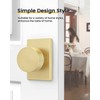 Goldenwarm Gold Dummy Door Knob, Zinc-Alloy Brushed Gold Heavy Duty