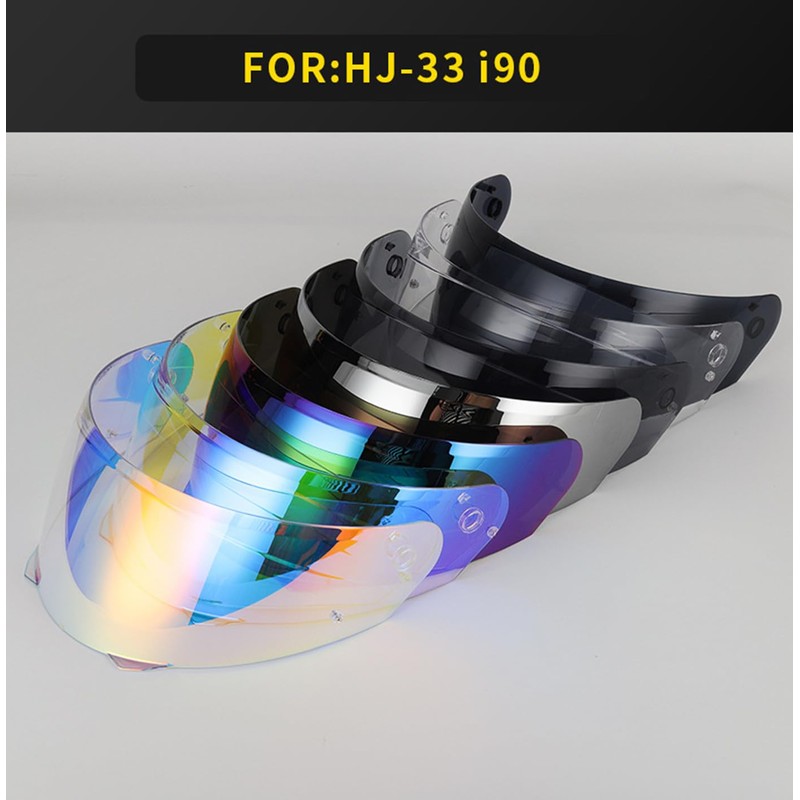 Lumfeerix for Hjc I90 Helmet Hj-33 Shield Replacement Visor (Revo