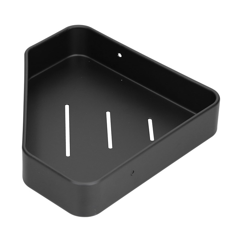 Black Corner Shower Caddy Aluminium Alloy for Bathroom Toilet Kitchen