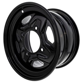 Polaris Wheel, Rear, 14 x 8in, Medium Gloss Medium Gloss Black, Genuine OEM Part 1521911-067, Qty 1