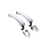 HUYILUN0104 1 LOT Chrome 4 Door Exterior Handle Outer Door