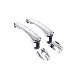 HUYILUN0104 1 LOT Chrome 4 Door Exterior Handle Outer Door Handle Compatible with Hyundai Sonata 2011 2012 2013 2014