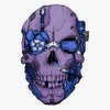 Cyberpunk Skull Retro Bumper Sticker Window Vinyl Decal 5"