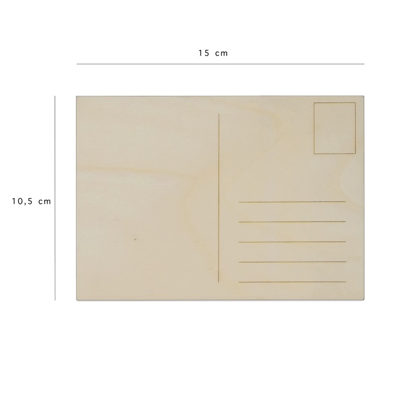 Woodland Mail Wooden Postcards for Drawing, Painting or for Own