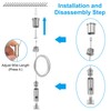 PATIKIL Ceiling Hanging Wire Cable Kit, 2m/6.6ft 4 Set Adjustable