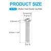 PATIKIL 5/16-18x1-3/4" Button Head Socket Cap Screws, 10 Pcs 304