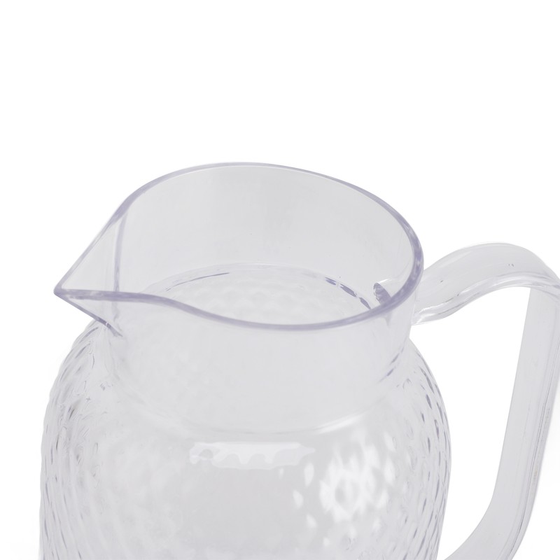 Water Pitcher with Lid and Handle 1500ml Acrylic Heat Resistant