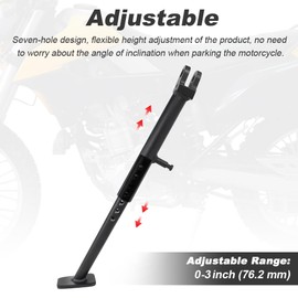 Xitomer 0-3 inch Motorcycle Adjustable Kickstand Fit for KLX300 2021-2023 / KLX250S 2009-2014 / KLX250 2020 2019 2018-2020, Motorcycle Adjustable Side Stand Adjustable Kickstand