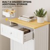 GAZHOME 10 Gallon Tilt Out Trash Cabinet, Upgrade Wooden Free