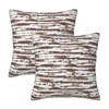 QUALKNOY Set of 2 Velvet Cushion Covers 45x45cm Modern Abstract