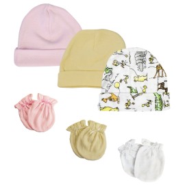 UD_Boys Girls Caps And Mittens (pack Of 6) Nc_0298