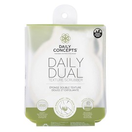 Daily 데일리 듀얼 텍스처 스크러버 - 컨셉 더 많은 각질 제거와 부드러운 질감이 필요한 일반 Daily Dual Texture Scrubber - Concept for More Dead Skin Removal and Smooth Texture [1 Count (Pack of 1)]