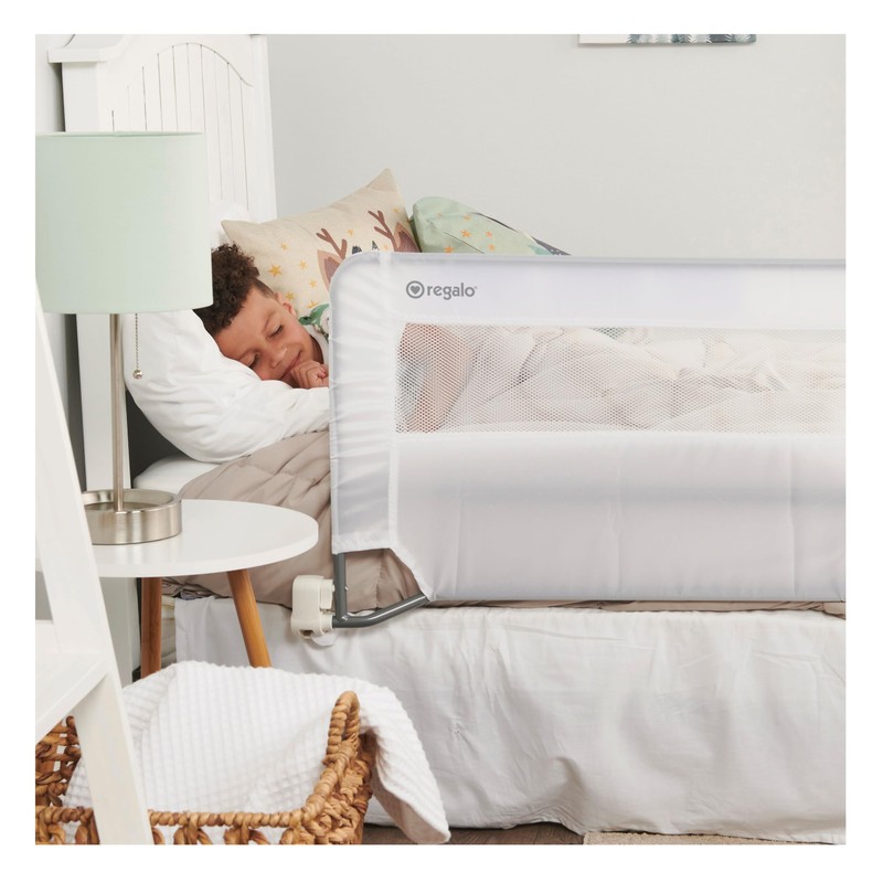 Regalo Swing Down 54-Inch Extra Long Bed Rail Guard, with