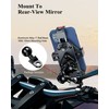 BRCOVAN Aluminum Alloy Motorcycle Phone Mount with Vibration Dampener &