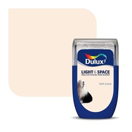 Dulux Light & Space Tester Paint, Soft Coral, 30 ml