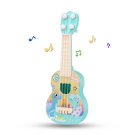Satiskid Kids Ukulele 26cm Kids Ukulele Guitar Toy with 4 Adjustable Strings Mini Children Musical Instruments Early Educational Acoustic Toy for Toddlers Beginners Boys Girls Gift